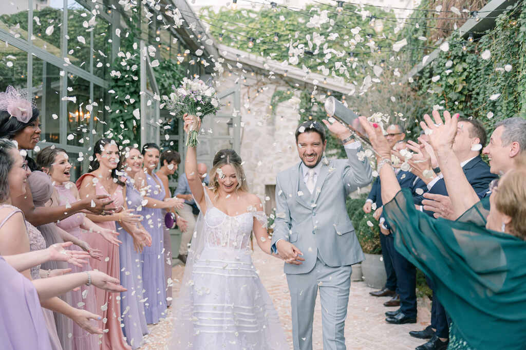 Casamento em campos de lavanda